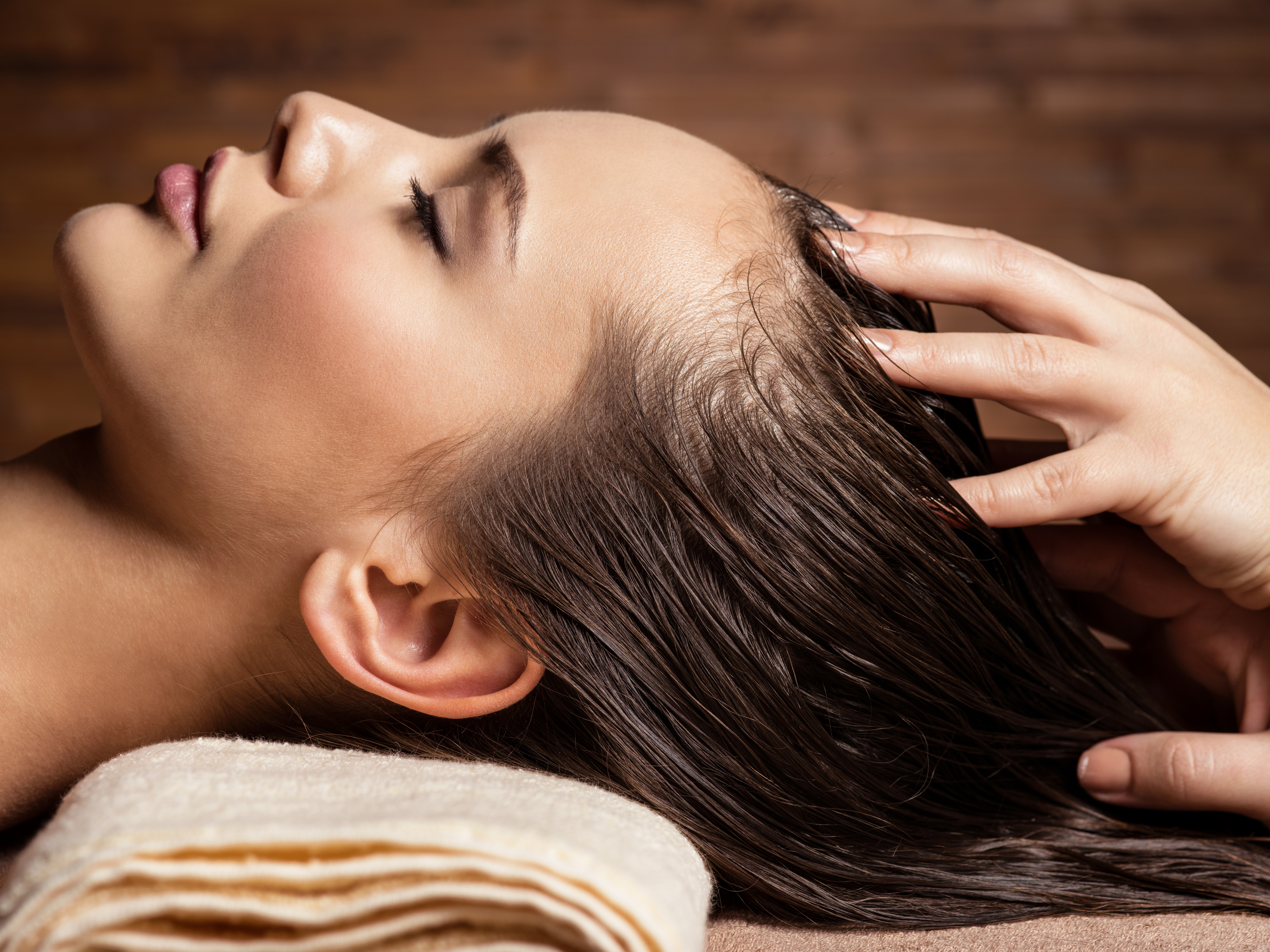 Masseuse Doing Head Massage